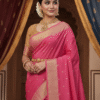 Paithani Pink Silk Cotton Handwoven Saree