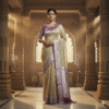 1759607529076 Pure Banarasi Kora Organza Silk Saree with Zari