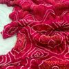 BAN003 Pure Pink-Red Rai Bandhej Gajji Silk Saree