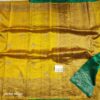 BAN005 Raw Yellow Silk Saree with Kadwa Zari Border