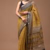 IMG-20250917-WA0010 Yellow Kota Doriya Saree with Hand Block Bagru Print