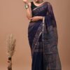IMG-20250917-WA0011 Violet Doriya Saree with Hand Block Bagru Print