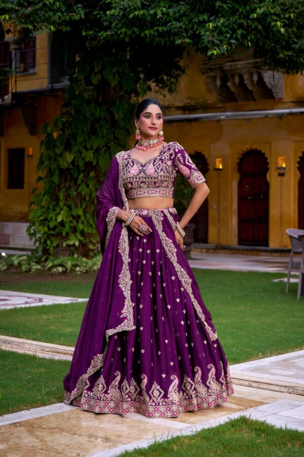 Rangoli Crush Sequins & Thread Embroidery Lehenga Choli