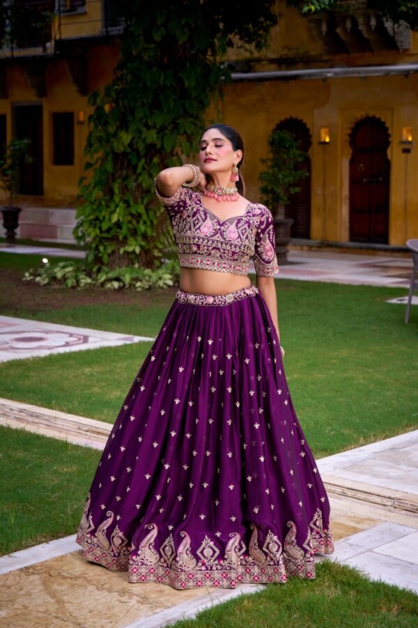 Rangoli Crush Sequins & Thread Embroidery Lehenga Choli