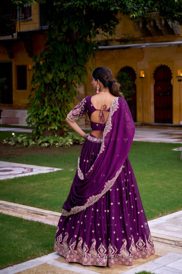Rangoli Crush Sequins & Thread Embroidery Lehenga Choli