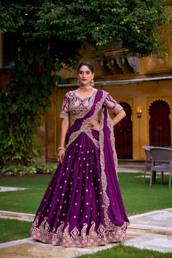 Rangoli Crush Sequins & Thread Embroidery Lehenga Choli