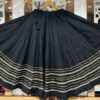 WhatsApp Image 2025-09-14 at 17.25.05 (1) Chandrakala Black Roman Silk Cotton Skirt with Gota Patti Lace