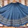 WhatsApp Image 2025-09-14 at 17.25.07 (1) Chandrakala Dark Blue Roman Silk Cotton Skirt with Gota Patti Lace