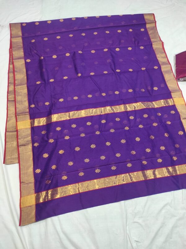 WhatsApp Image 2025-09-15 at 21.09.50 (3) Indigo Cotton Silk Chanderi Handwoven Saree