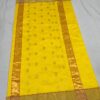 Yellow Cotton Silk Chanderi Handwoven Saree