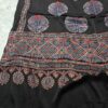 Black Pure Modal Silk Ajrakh Saree – Handcrafted with Natural Dyes