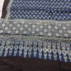 Blue Black Border Pure Modal Silk Ajrakh Saree – Handcrafted with Natural Dyes