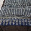 Balck Biege Pattern Pure Modal Silk Ajrakh Saree – Handcrafted with Natural Dyes