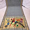 Cotton Grey Paithani Saree with Woven Peacock Motifs