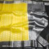WhatsApp Image 2025-09-16 at 20.22.17 (4) Pure Yellow - Black Banarasi Kora Organza Silk Saree with Zari