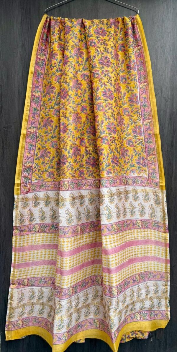 WhatsApp Image 2025-09-17 at 18.57.03_3761d937 Yellow Pink Flower Maheshwari Silk Saree – Natural Ajrakh Hand Block Print