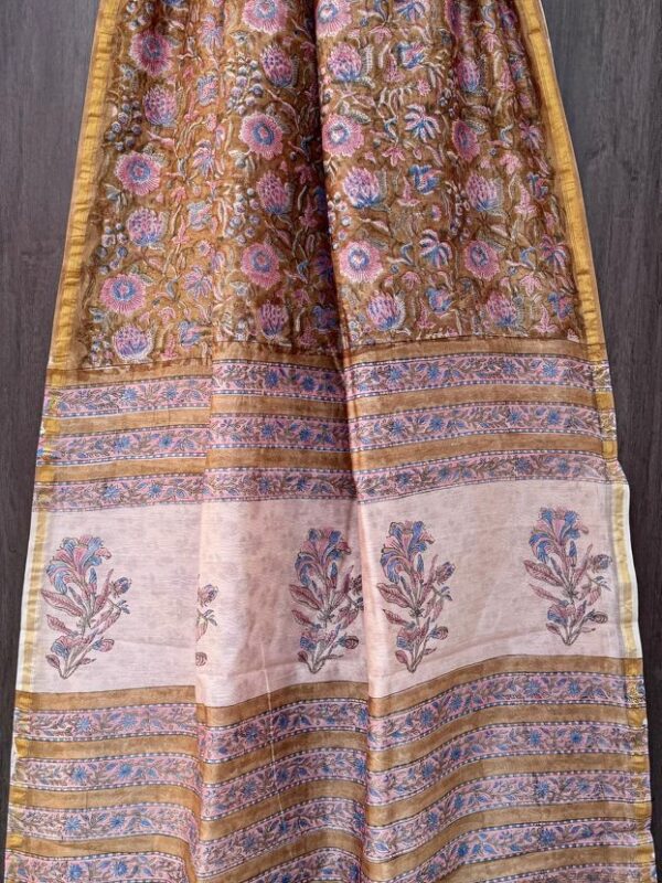 Pink Maheshwari Silk Saree