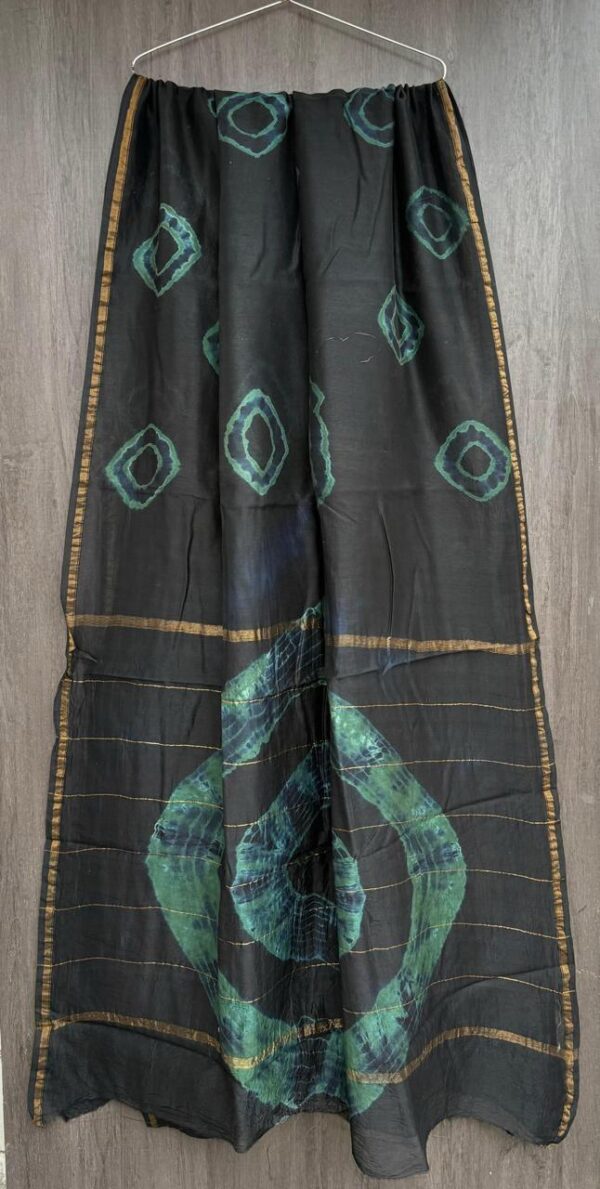 WhatsApp Image 2025-09-17 at 18.57.06_e198150a Black Green Maheshwari Silk Saree – Natural Ajrakh Hand Block Print